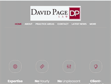 Tablet Screenshot of davidpagelaw.com